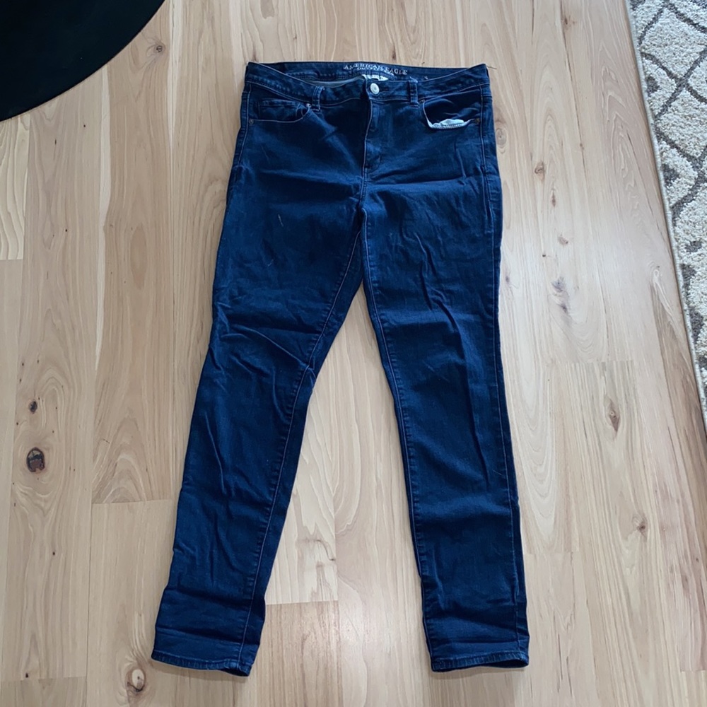 American eagle Blue jeans size 14 L